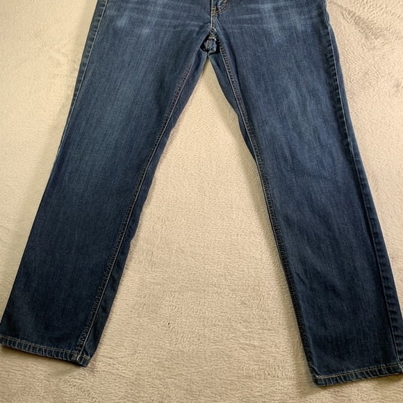 Levis 541 Jeans Mens 33x32 (34x30) Blue Athletic Fit Stretch Medium Wash Zip Fly - Picture 3 of 14